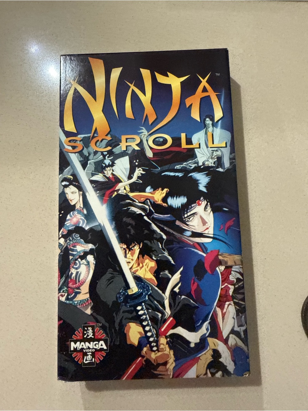 Ninja Scroll VHS - Anime Action (Black/Blue)